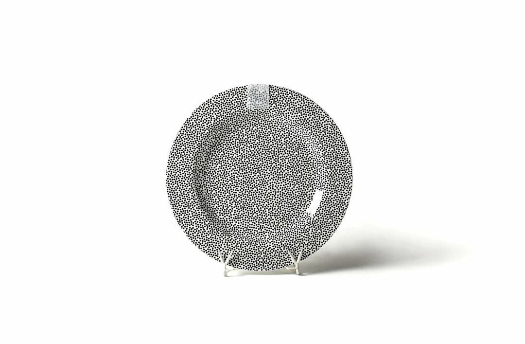 Coton Colors Black Small Dot Big Entertaining Round Platter