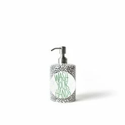 Coton Colors Black Small Dot Mini Cylinder Soap Pump