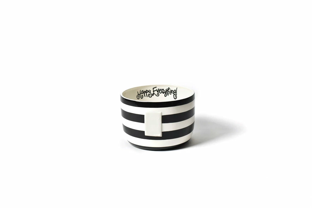 Coton Colors Black Stripe Mini Happy Everything Bowl Happy Everything By Coton Colors