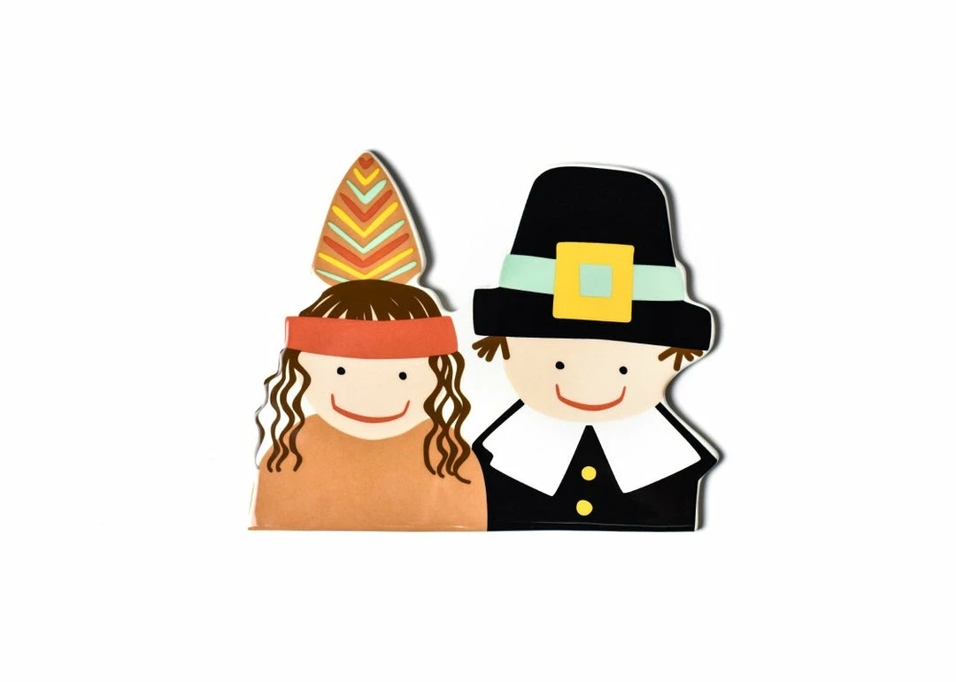 Coton Colors Happy Everything By Coton Colors First Thanksgiving Pilgrim & Indian Big Attachment