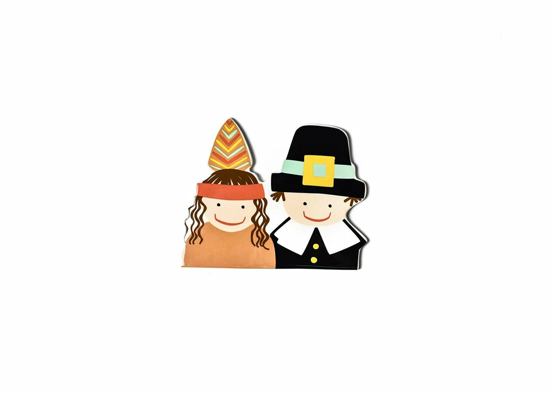 Coton Colors First Thanksgiving Mini Pilgrim & Indian Attachment