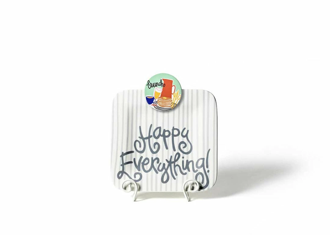 Coton Colors Happy Everything By Coton Colors Stone Skinny Stripe Happy Everything Mini Platter