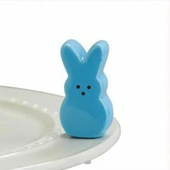 Nora Fleming Tabletop Mini Blue Bunny Peep A273 Nora Fleming