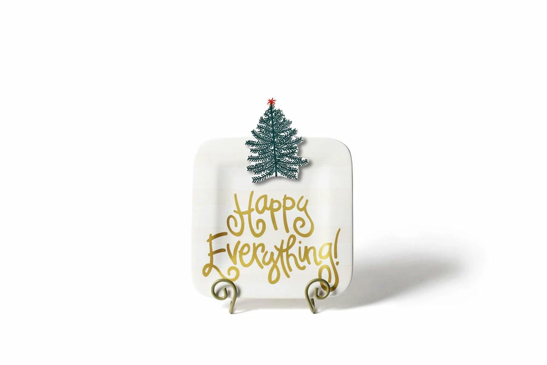 Coton Colors White Stripe Happy Everything Mini Platter Happy Everything By Coton Colors