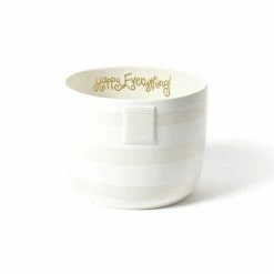 Coton Colors White Stripe Happy Everything Mini Bowl Happy Everything Mini Bases