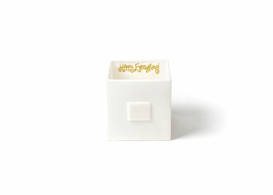 Coton Colors Happy Everything By Coton Colors White Small Dot Mini Nesting Cube Medium